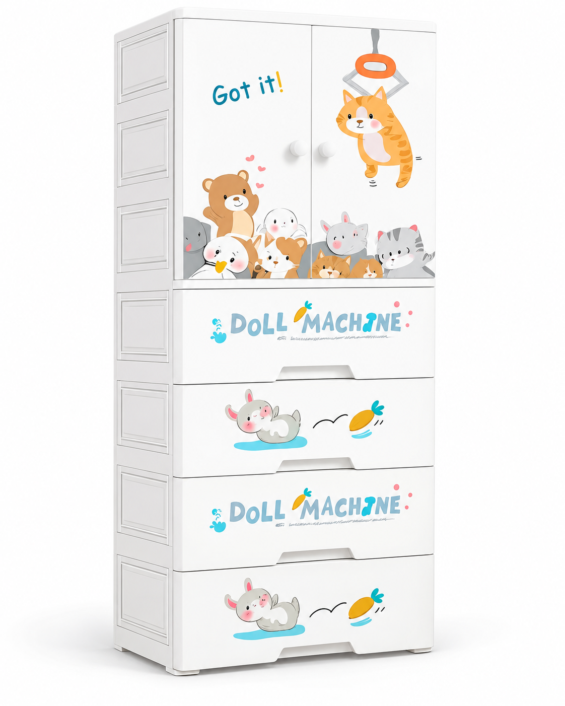 Playful Cartoon Storage Cabinet (60*38*156cm)