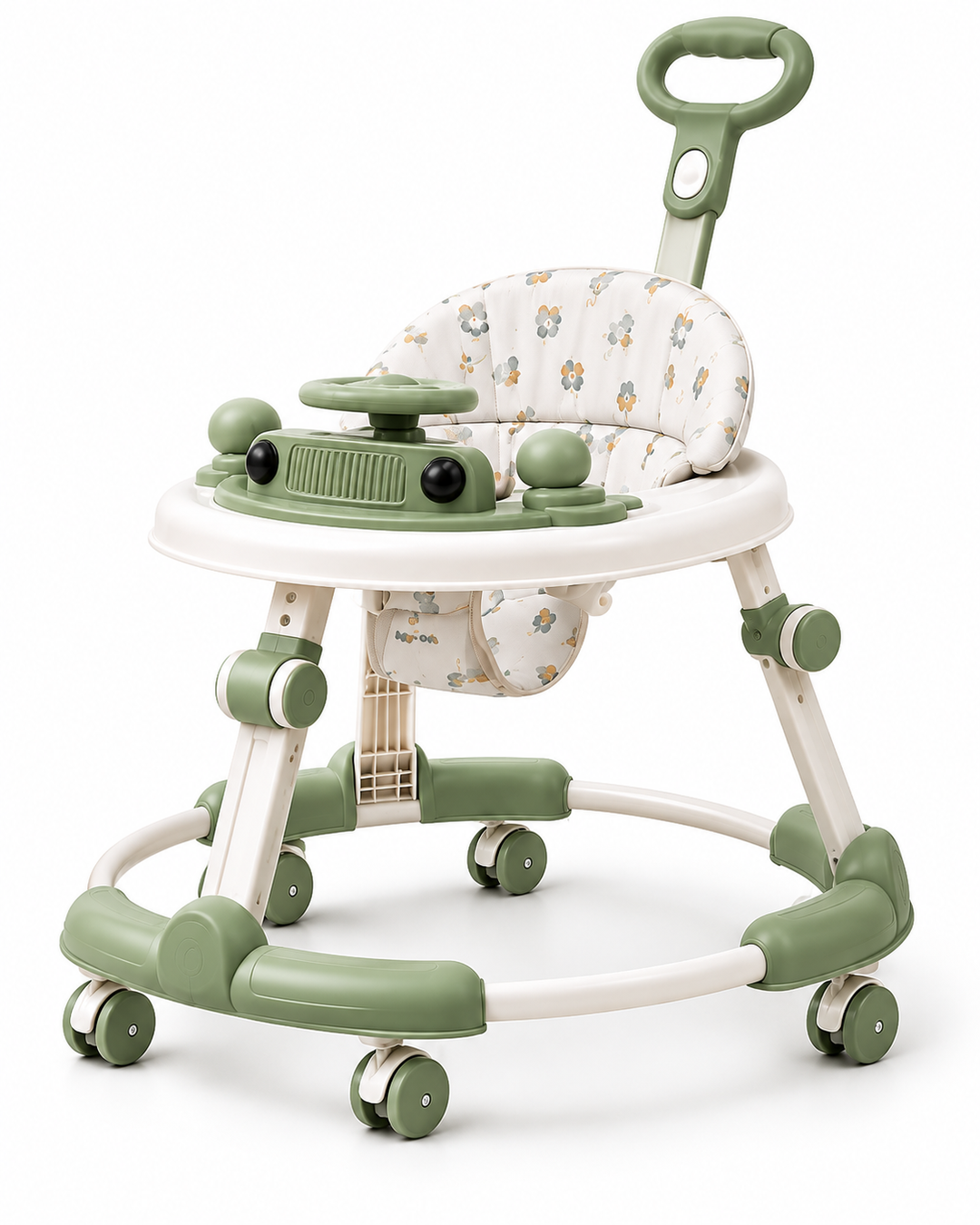 BabyStep 360° Multi-Activity Baby Walker with Adjustable Height & Safety Wheels