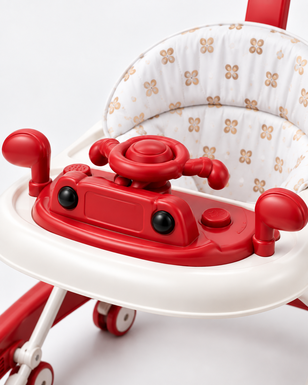 CuddleRide Multi-Activity Baby Walker with Adjustable Height & Safety Wheels