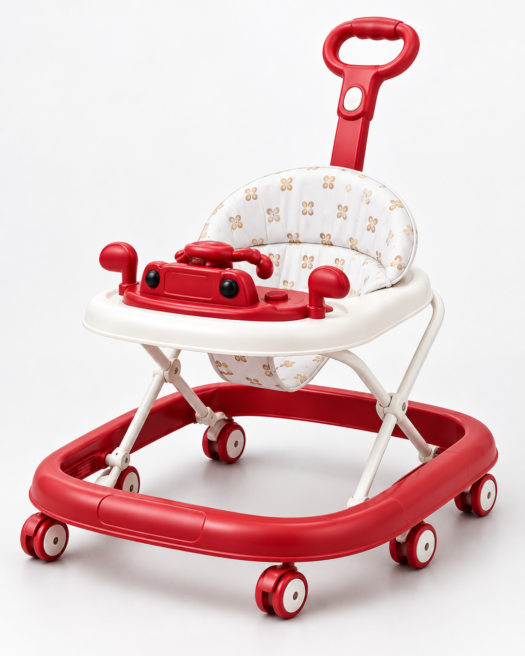 CuddleRide Multi-Activity Baby Walker with Adjustable Height & Safety Wheels
