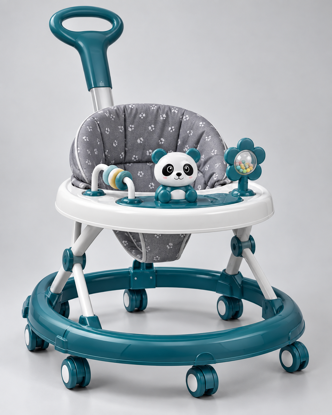 TinyTrek 360° Activity Baby Walker with Adjustable Height & Interactive Toy Panel