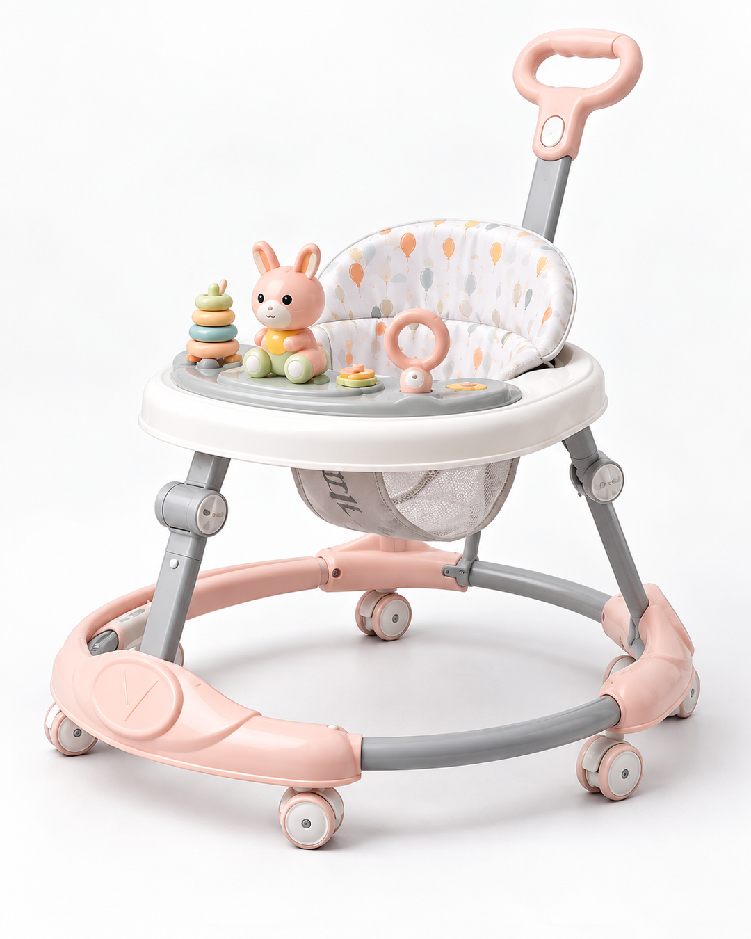 LittleDaisy Multi-Activity Baby Walker with Adjustable Height & Interactive Toy Panel