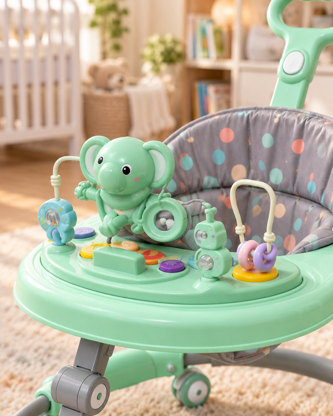 BabyJoy 3-in-1 Musical Activity Walker with Play Tray & Push Handle