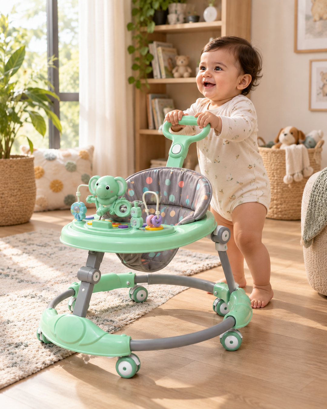 BabyJoy 3-in-1 Musical Activity Walker with Play Tray & Push Handle